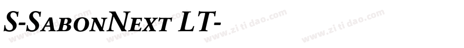 S-SabonNext LT字体转换